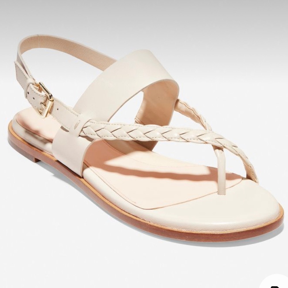 Cole Haan Women’s Anica Thong Sandal in Pumice Stone Leather